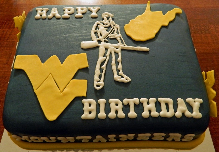 WVU Birthday Cake