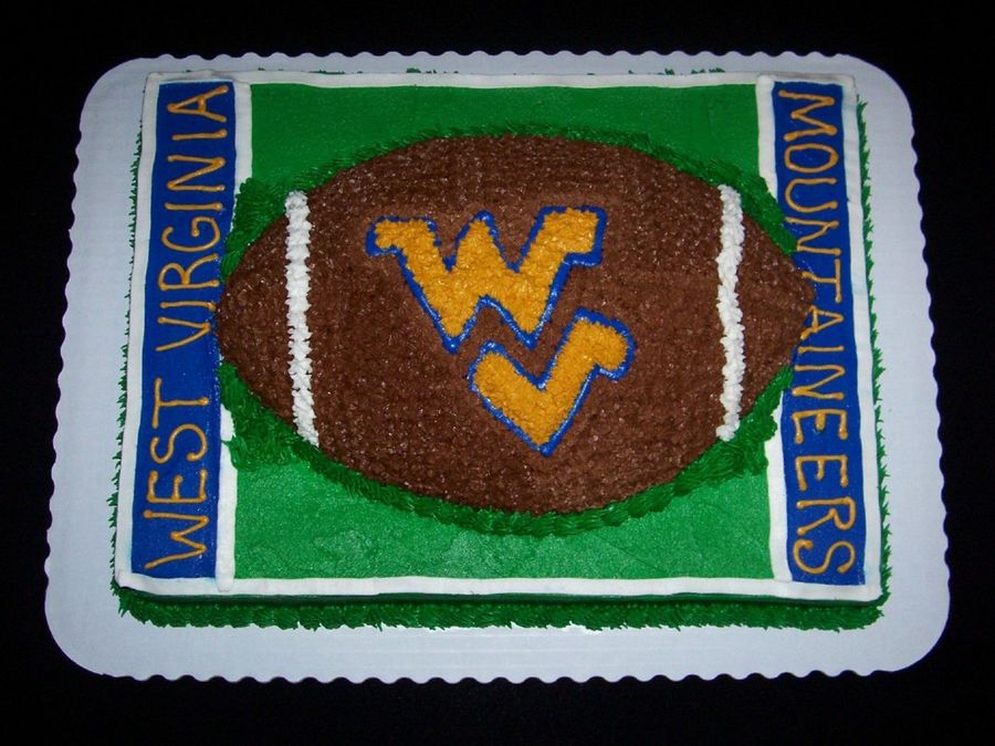 WVU Football Birthday Cake