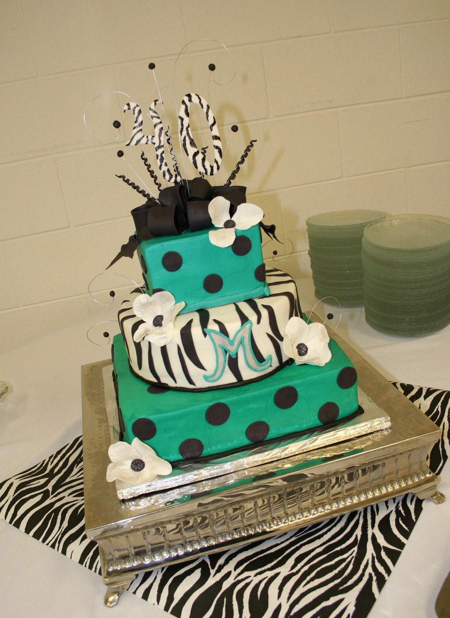 3 Tier Square Birthday Cakes