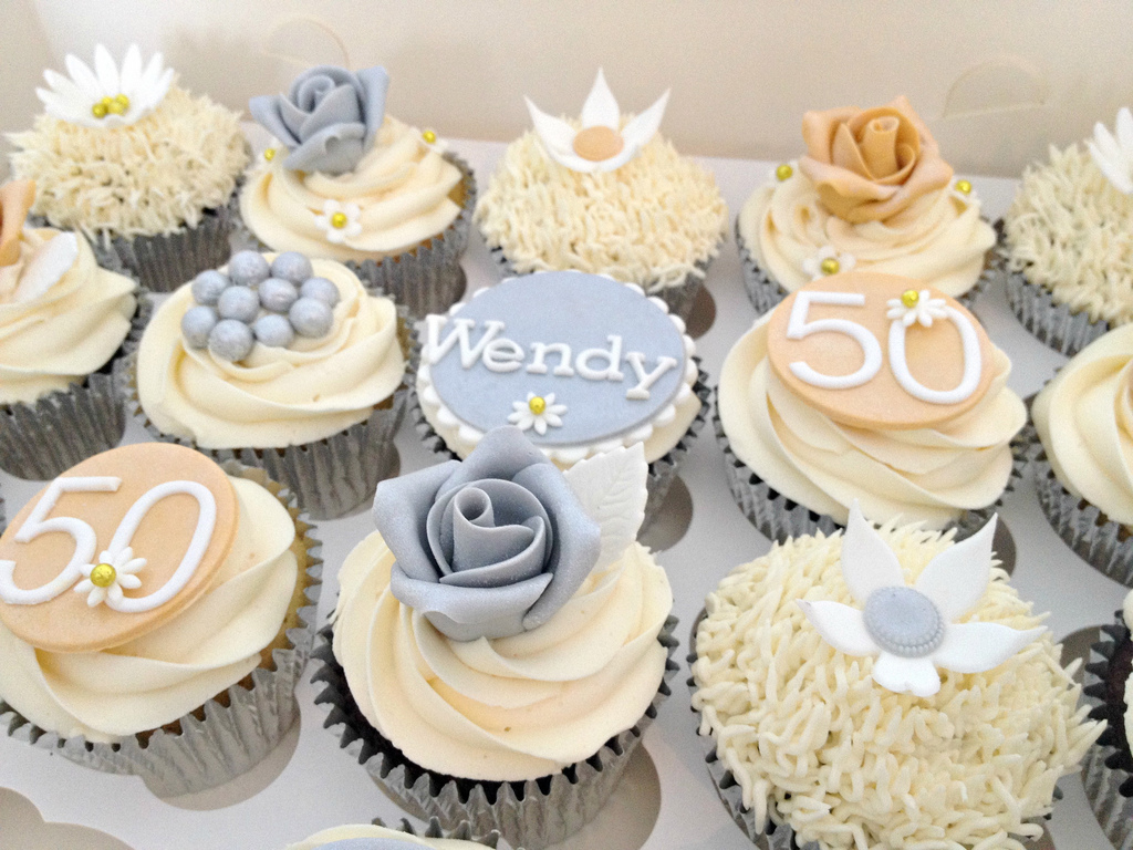 50th Birthday Cake and Cupcake Ideas