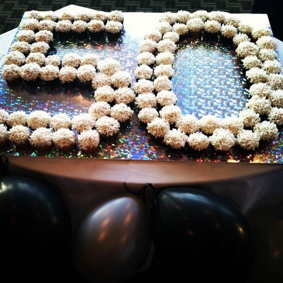 50th Birthday Party Cupcakes