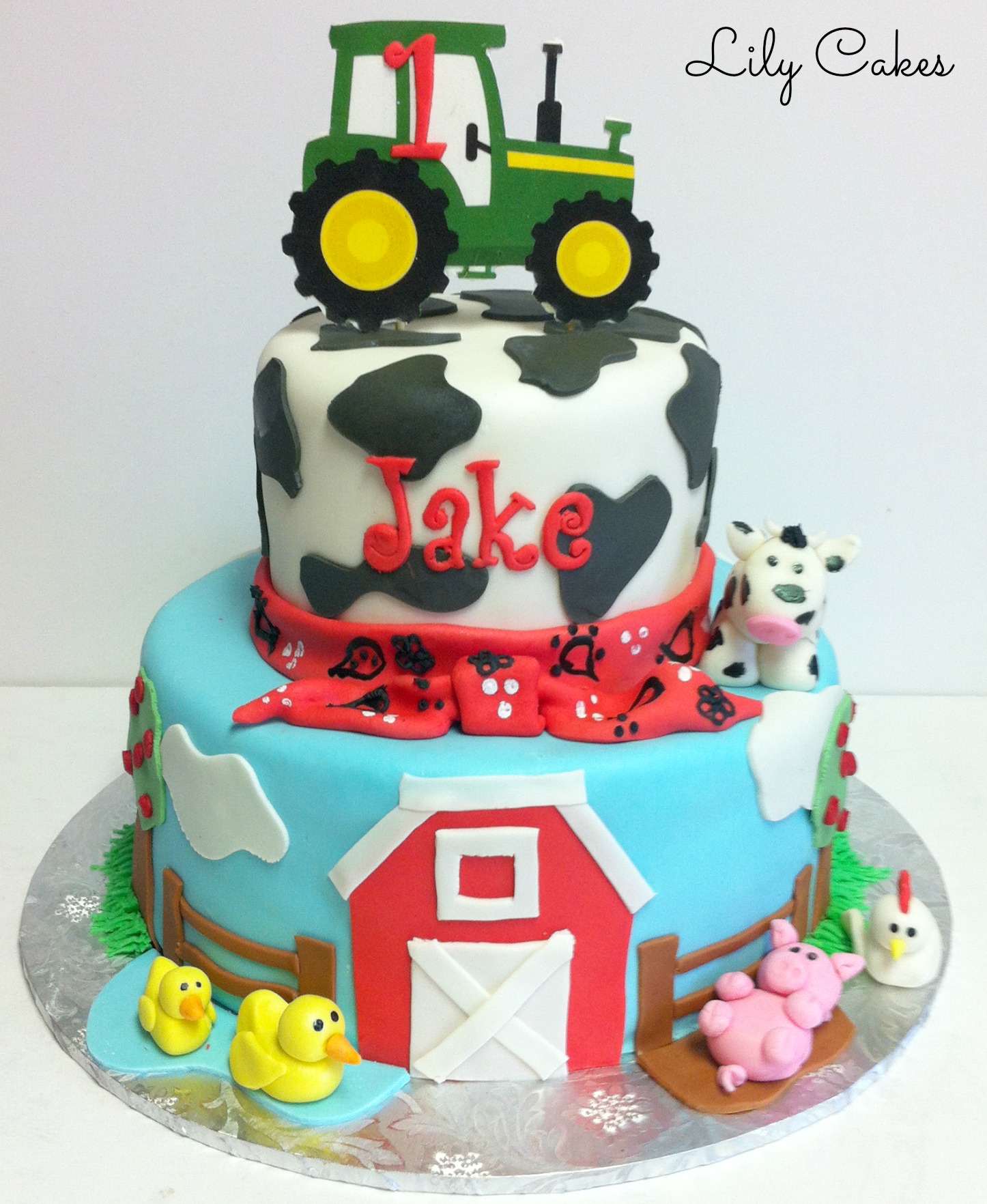 Animal Farm First Birthday Cake