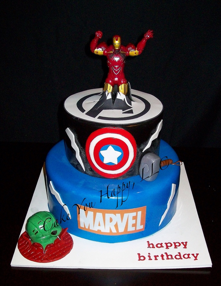 Avengers Birthday Cake