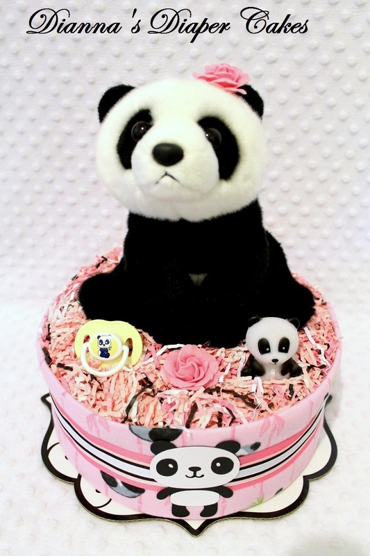 Baby Panda Diaper Cake