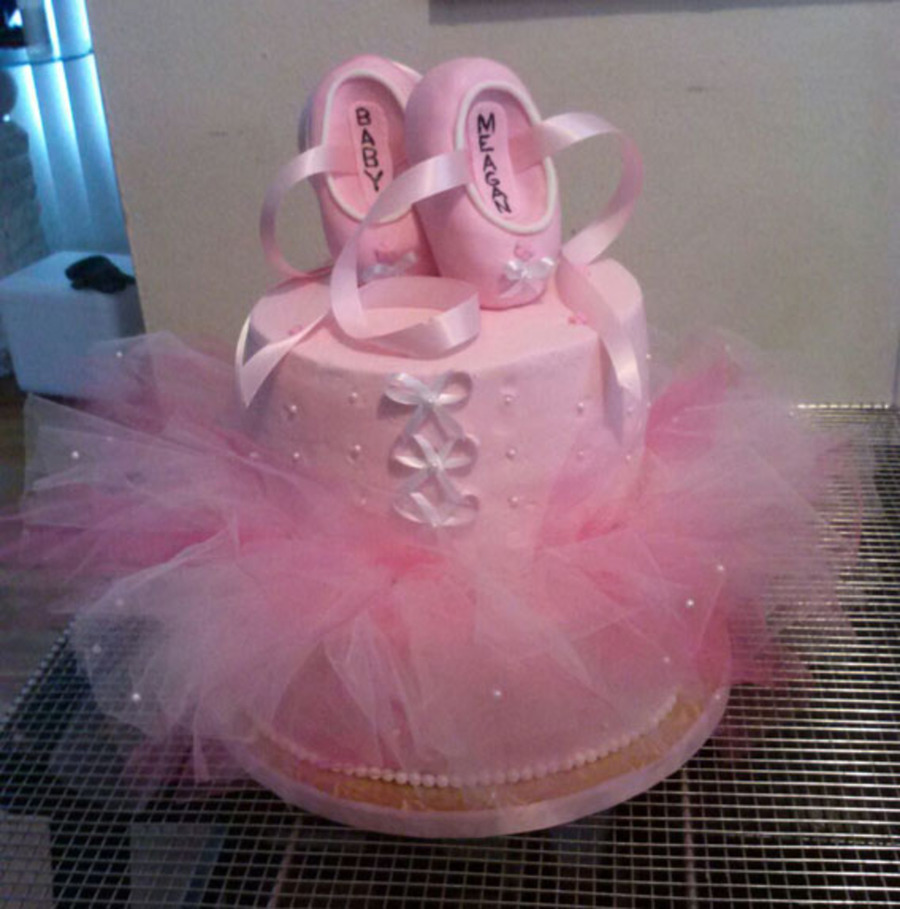 Ballerina Tutu Baby Shower Cake