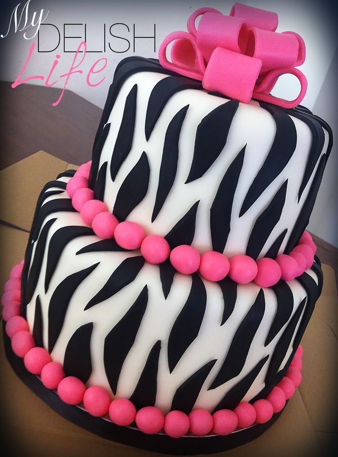 8 Photos of Zebra Shaped Cakes For Girls