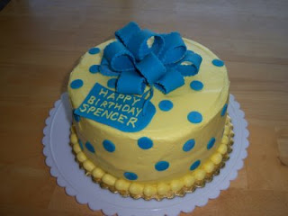 7 Photos of Blue And Yellow Sheet Cakes