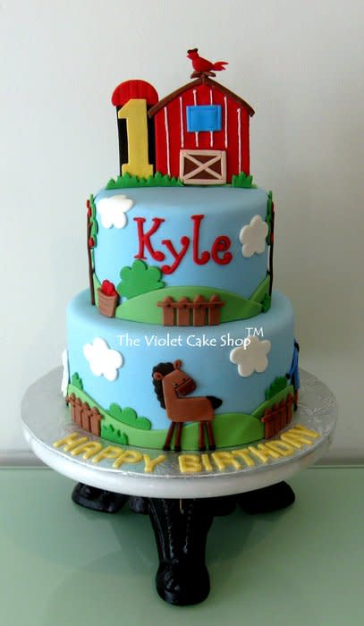 Boys Farm Birthday Cake Ideas