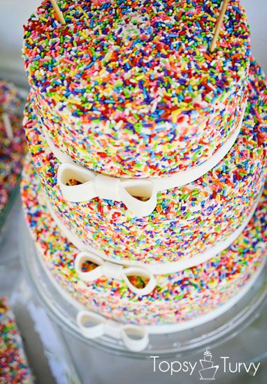 Boys Sprinkle Birthday Cake