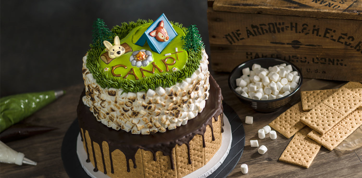 Camping Themed Cake