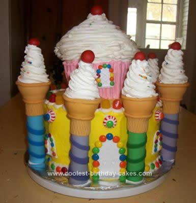 Candy Castle Birthday Cake