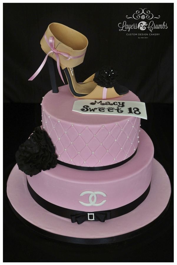 Chanel Theme Birthday Cake