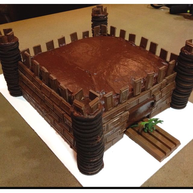 Chocolate Castle Cake Knight