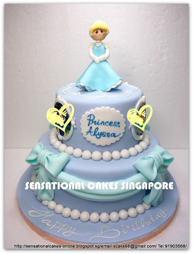 Cinderella 2 Tier Wedding Cake