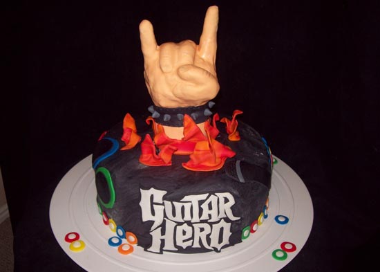 Cool Guitar Birthday Cake