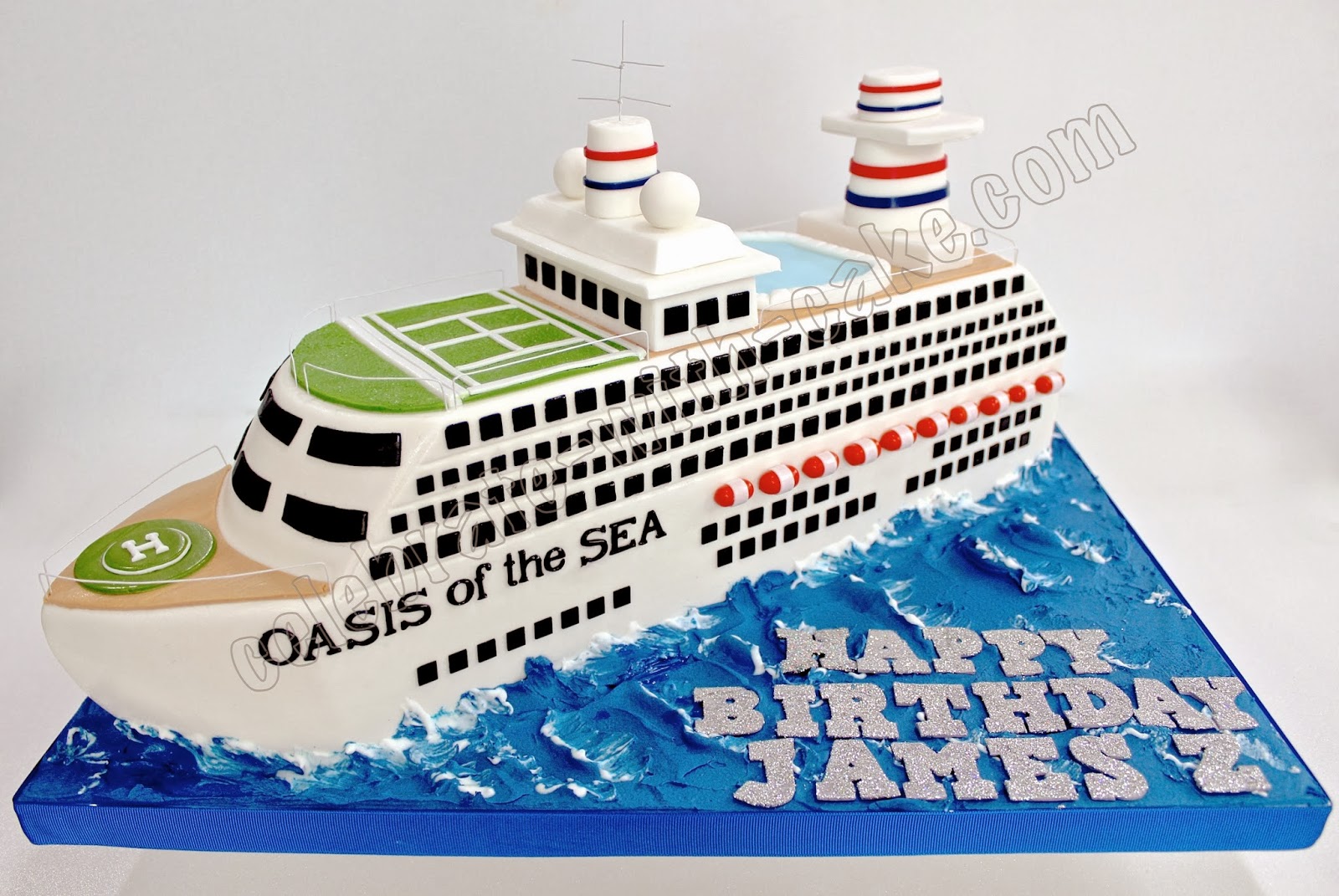 Cruise Ship Birthday Cake