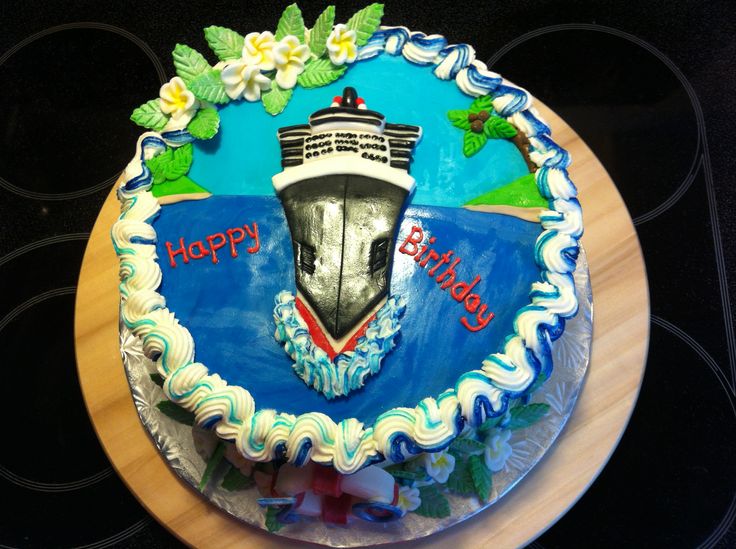 Cruise Ship Birthday Cake