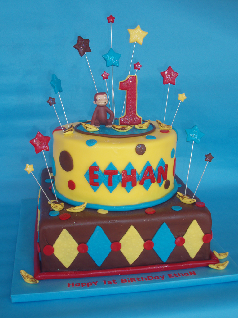 8 Photos of Curious George Bday Cakes