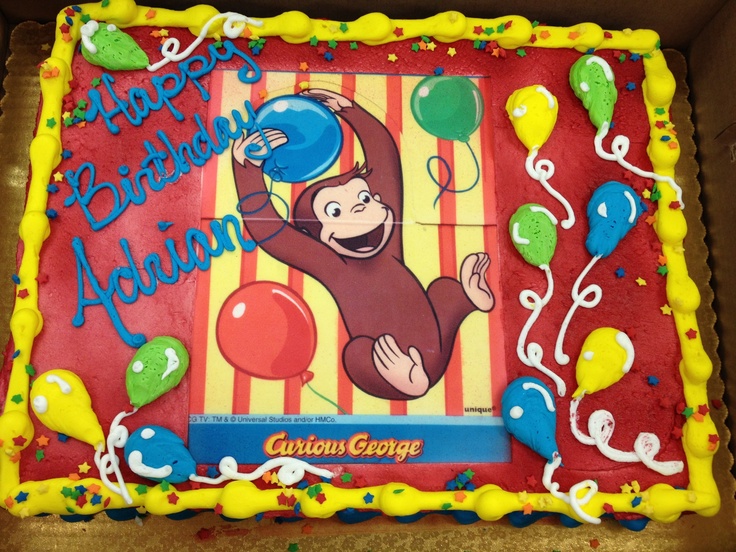 Curious George Birthday Cake