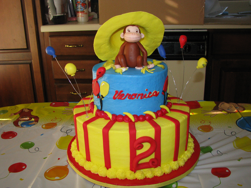 Curious George Cake