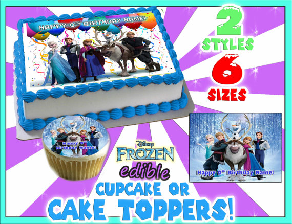 9 Photos of Frozen Disney Edible Sheet Birthday Cakes