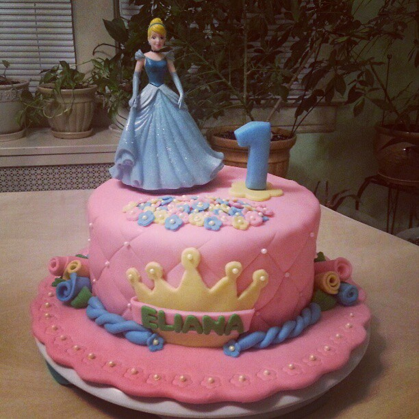 Disney Princess 1st Birthday Cake