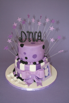 Diva Birthday Cake