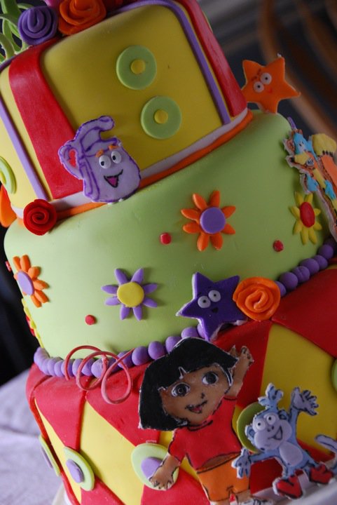 Dora Birthday Cake