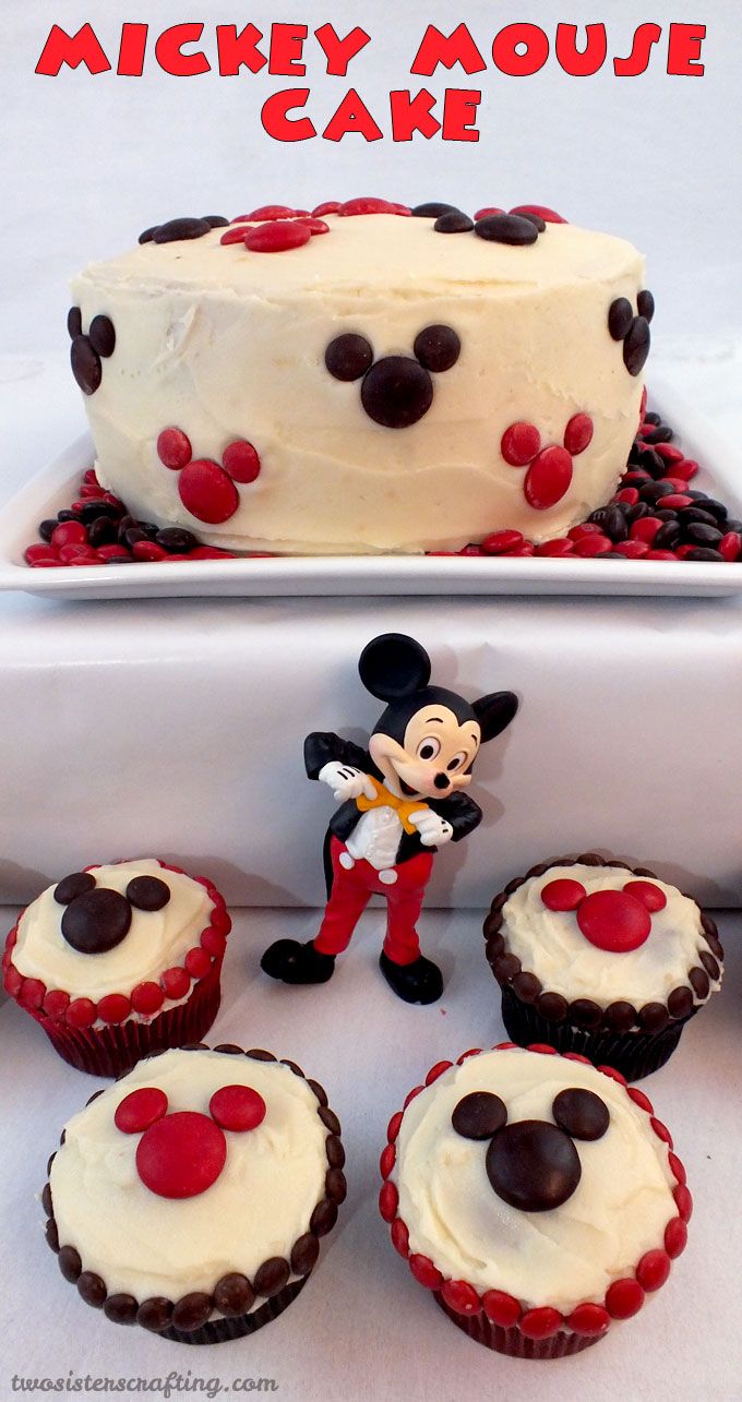 9 Photos of Easy First Birthday Mickey Cupcakes