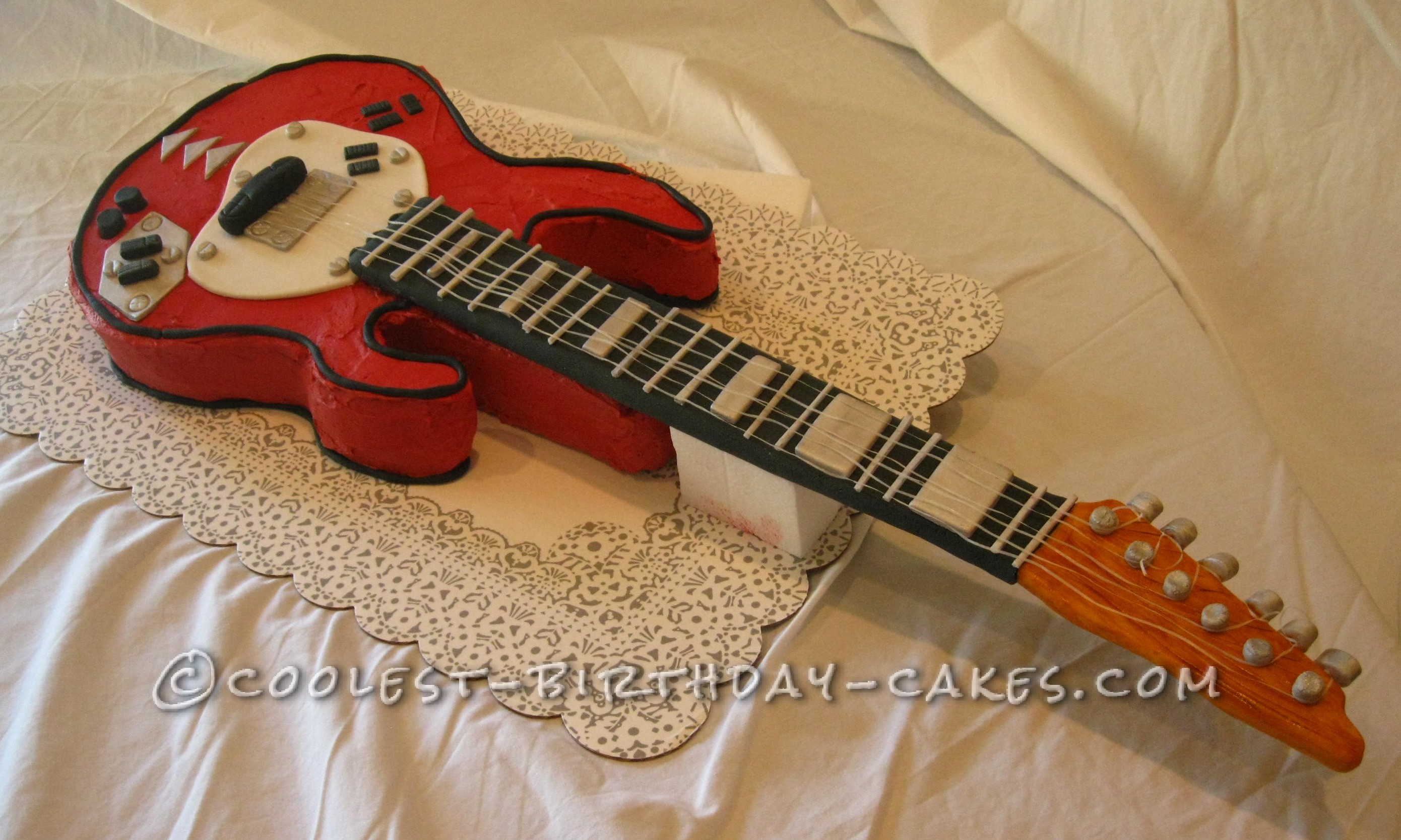 Electric Guitar Birthday Cake