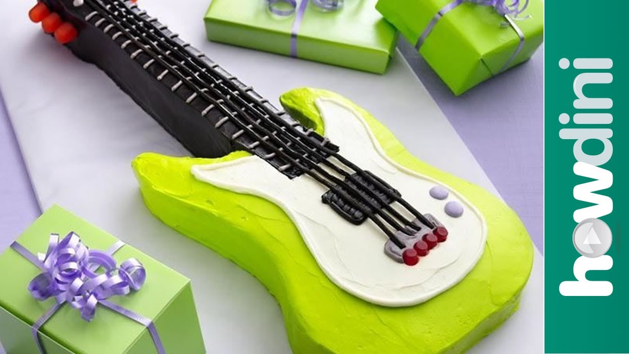 Electric Guitar Birthday Cake