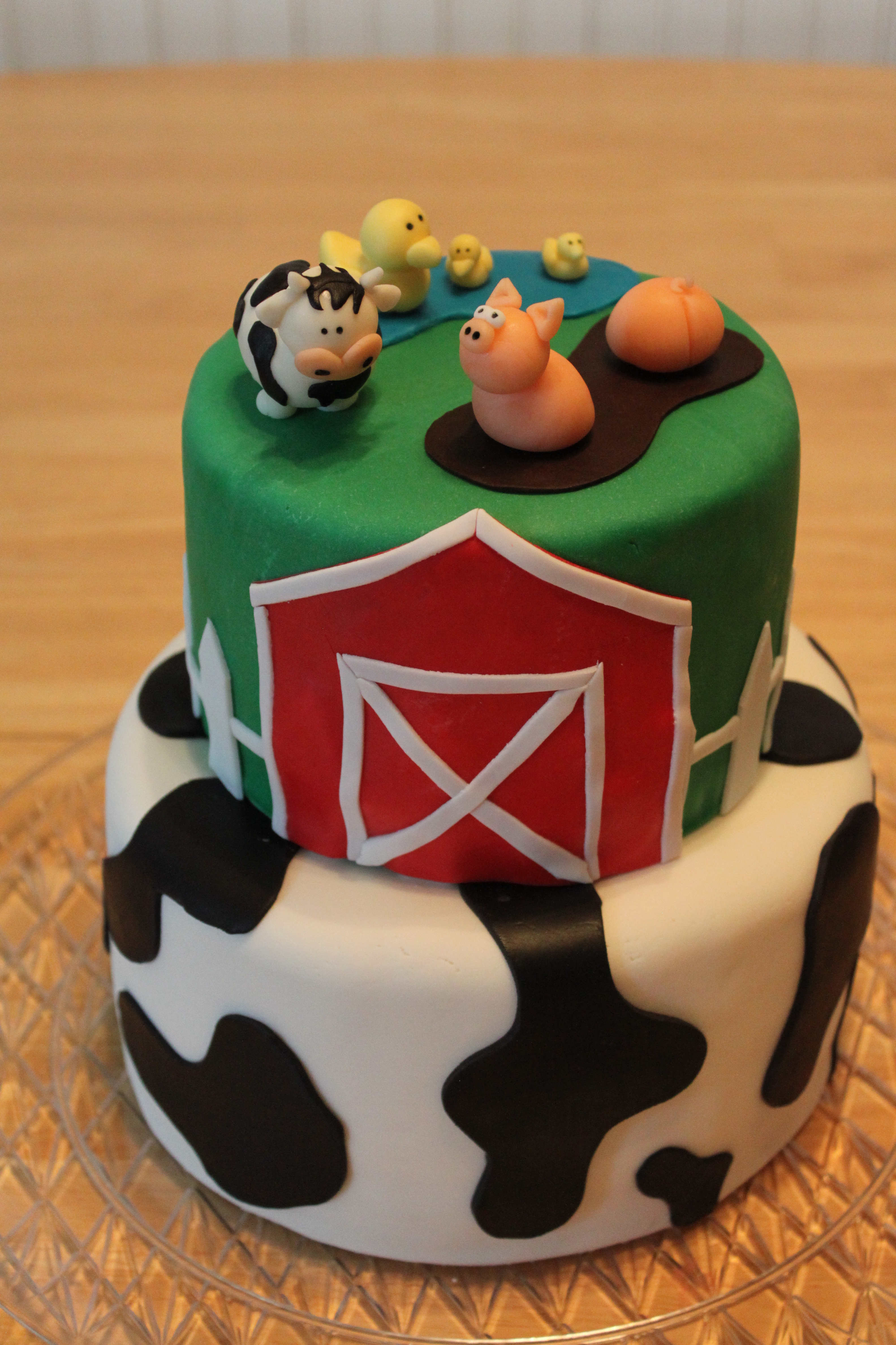 Farm Animals Birthday Cake