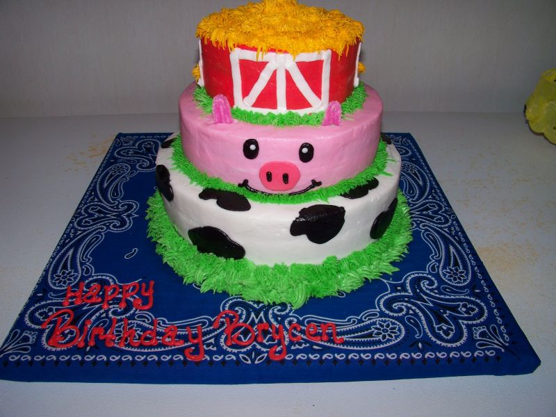 Farm Birthday Cake