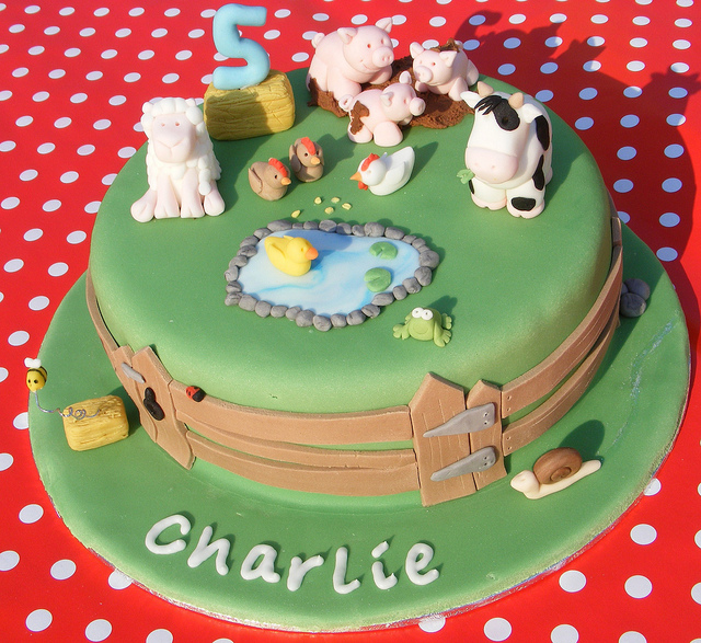 Farm Birthday Cake