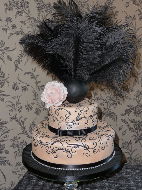 Feather Birthday Cake