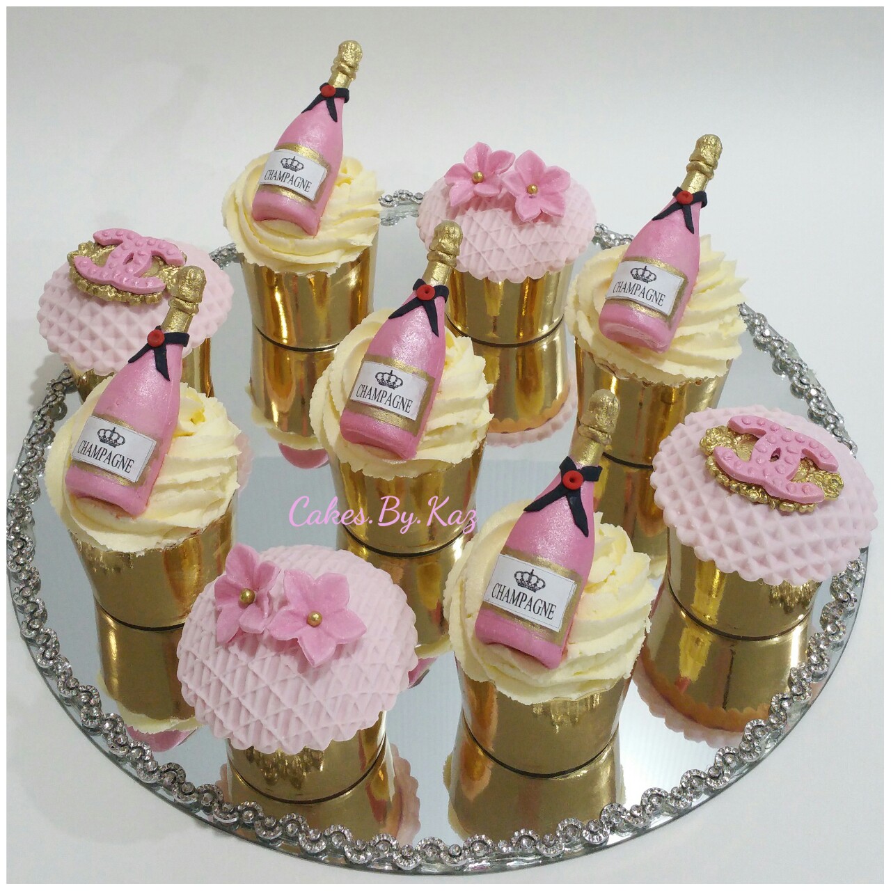 Fondant Champagne Bottle Cake