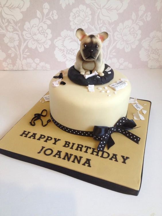 French Bulldog Cake