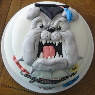 7 Photos of Bulldog Print Cakes