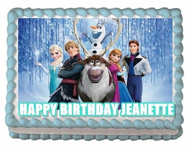 Frozen Disney Edible Cake Toppers