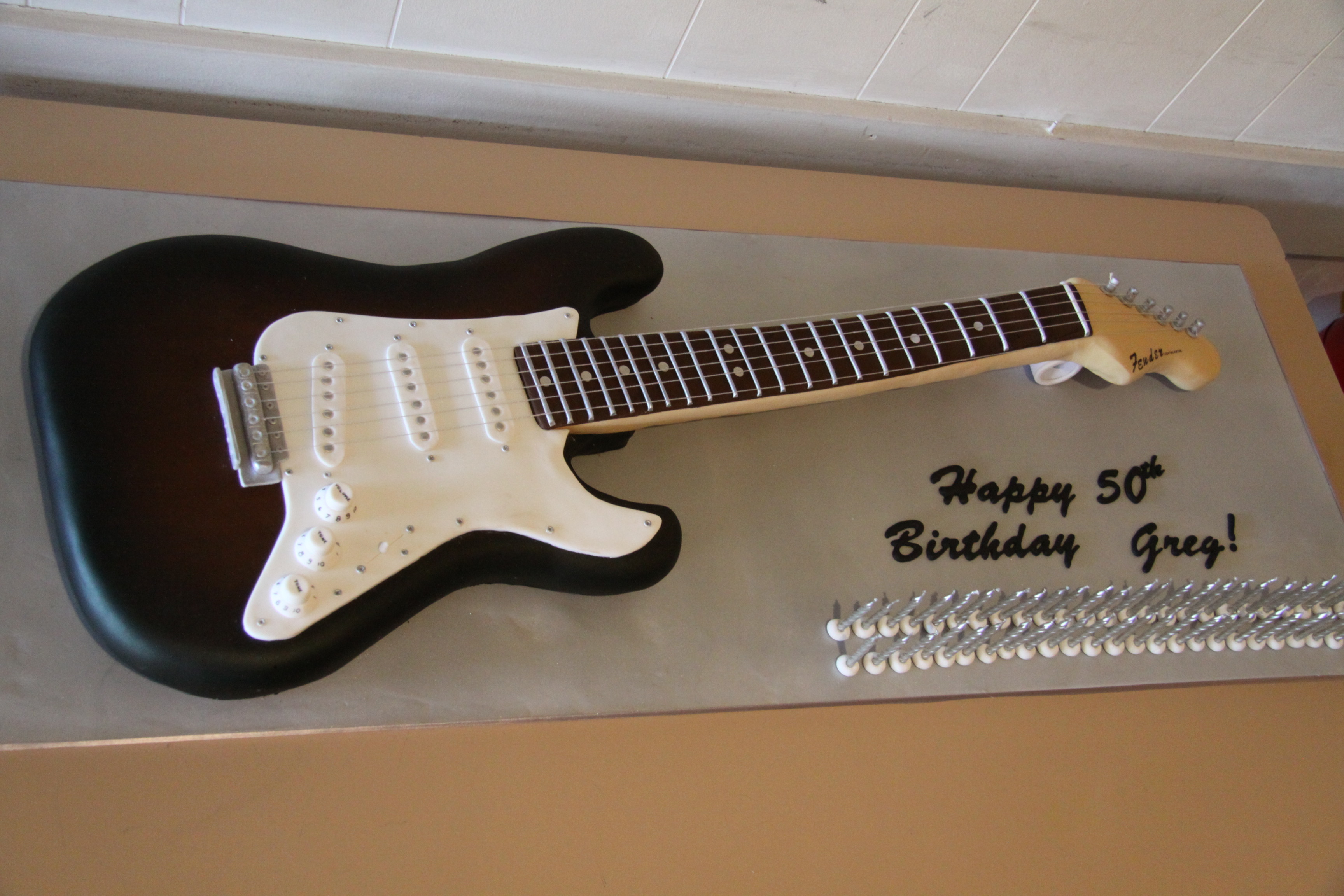 Guitar Birthday Cake