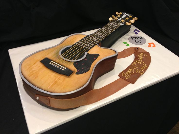 Guitar Birthday Cake