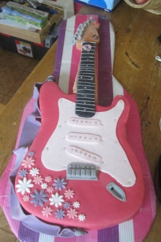 Guitar Birthday Cakes for Girls