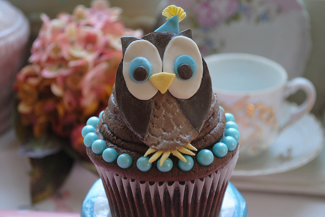 Happy Birthday Owl Cake