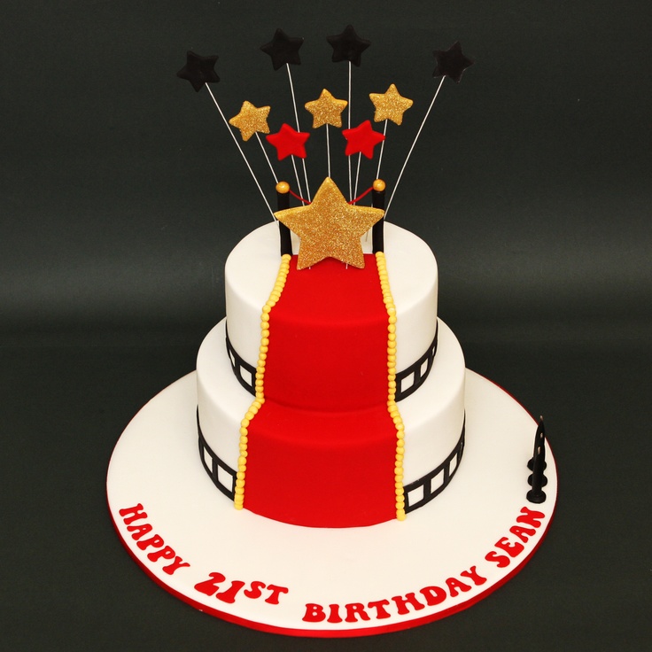 Hollywood Red Carpet Birthday Cake