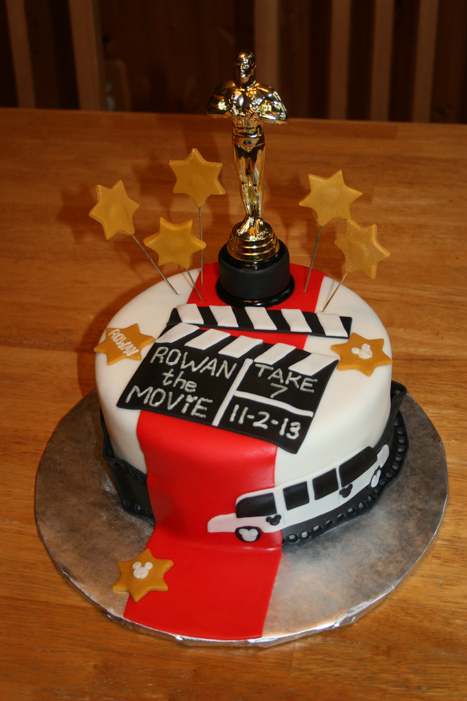 Hollywood Theme Birthday Cake