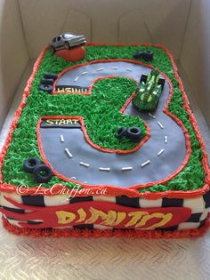 Hot Wheels Birthday Cake