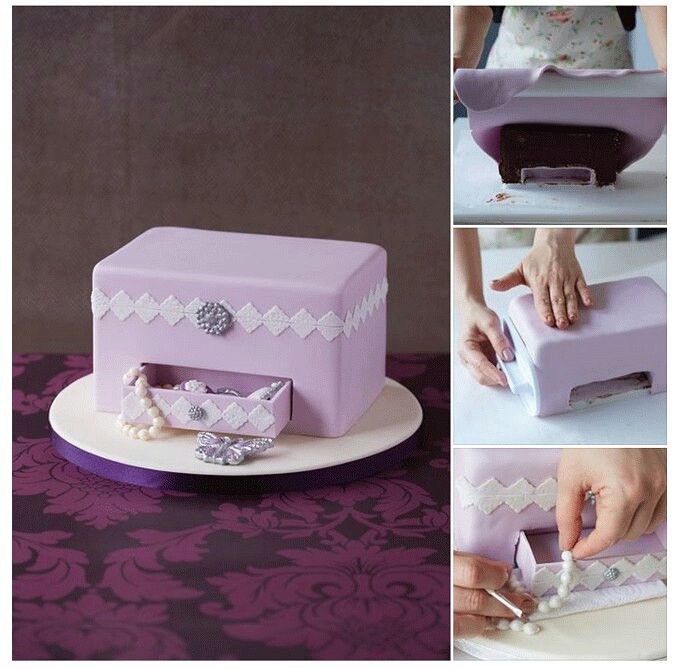 Jewelry Box Cake Tutorial