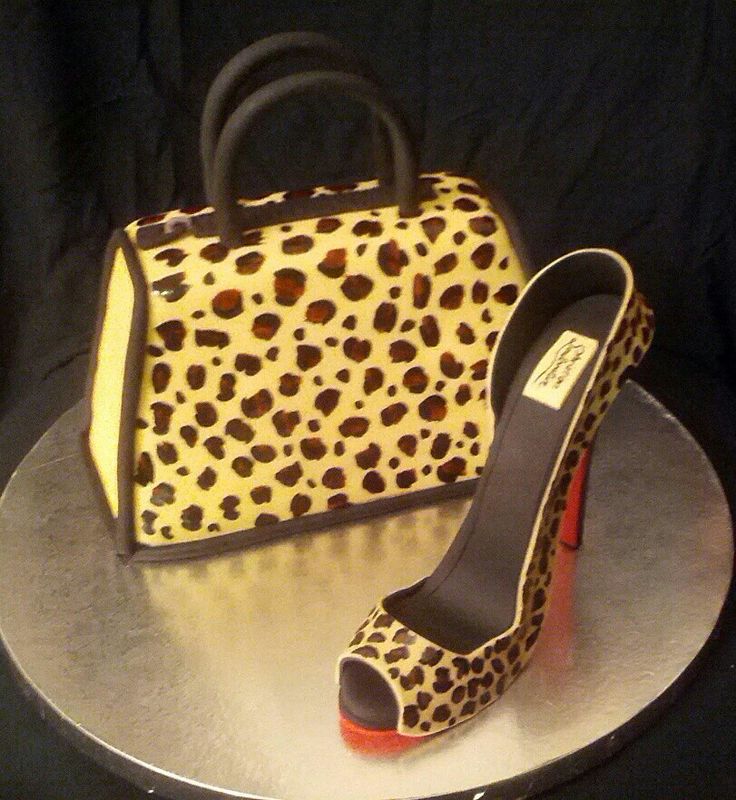 Leopard Print Shoe Fondant