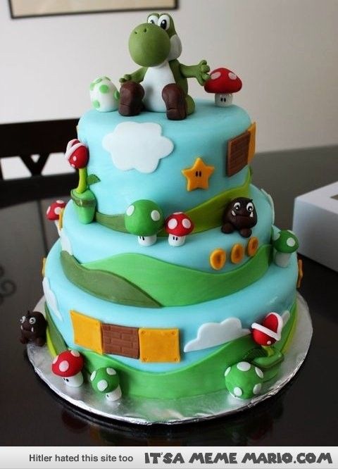 Mario Birthday Cake