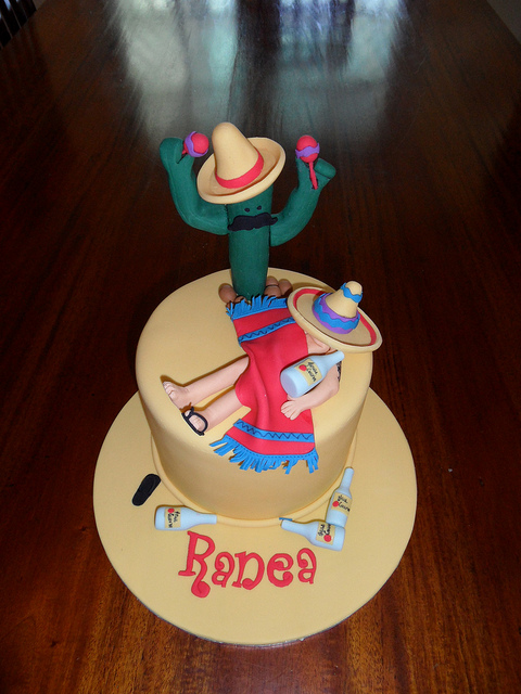 Mexican Themed Birthday Cake